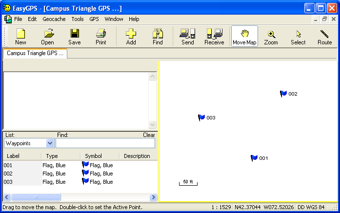 EasyGPS window