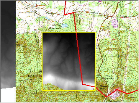 Polygon-masked Raster