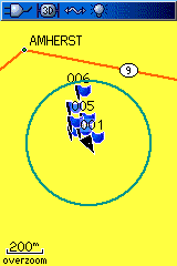 Garmin eTrex Legend Satellite Page