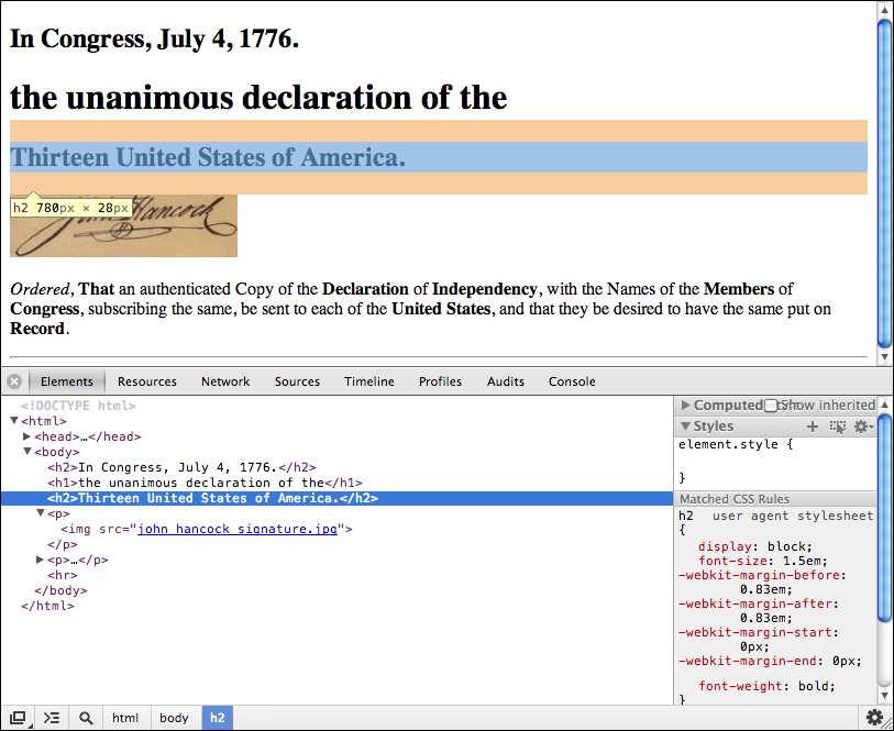Chrome Web Inspector